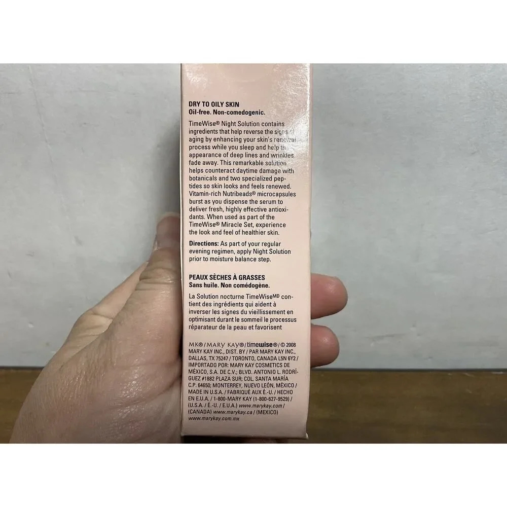 Mary Kay TimeWise Night Solution 1 fl oz Dry to Oily Skin 026919 New in Box - Picture 5 of 9